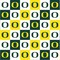 Licensed NCAA University of Oregon Ducks Collegiate Check OR-1158 Cotton Fabric by the Yard